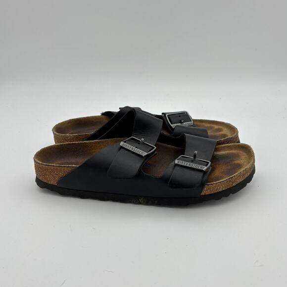 Birkenstock Arizona Leather Sandals Slides Women's 39 (8-8.5) Narrow Fit - Picture 3 of 11